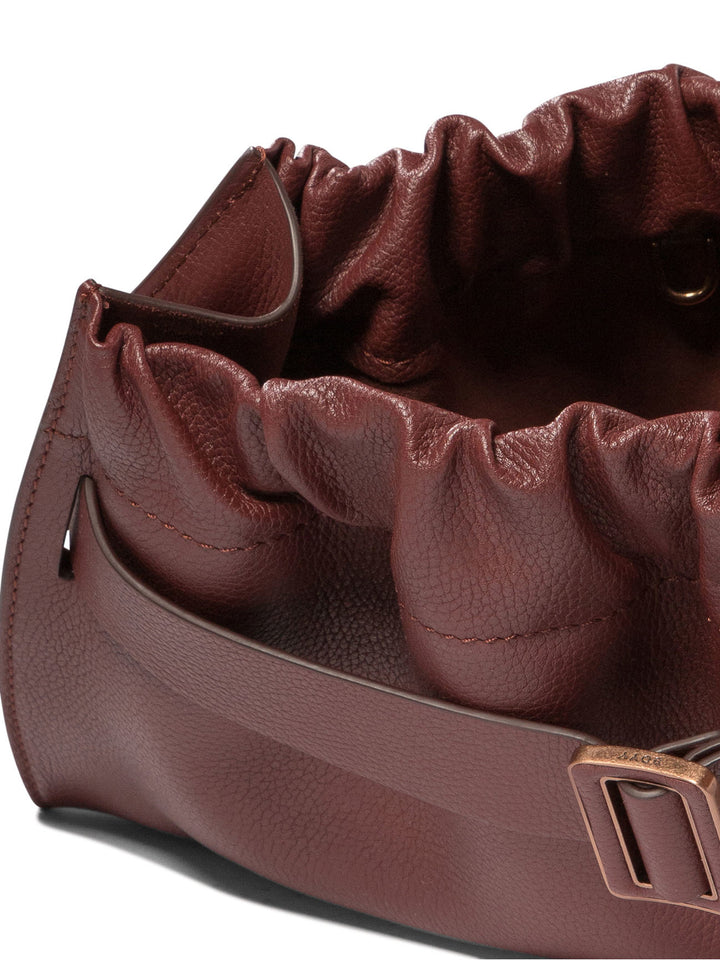 Scrunchy Satchel 2 Shoulder Bags Bordeaux