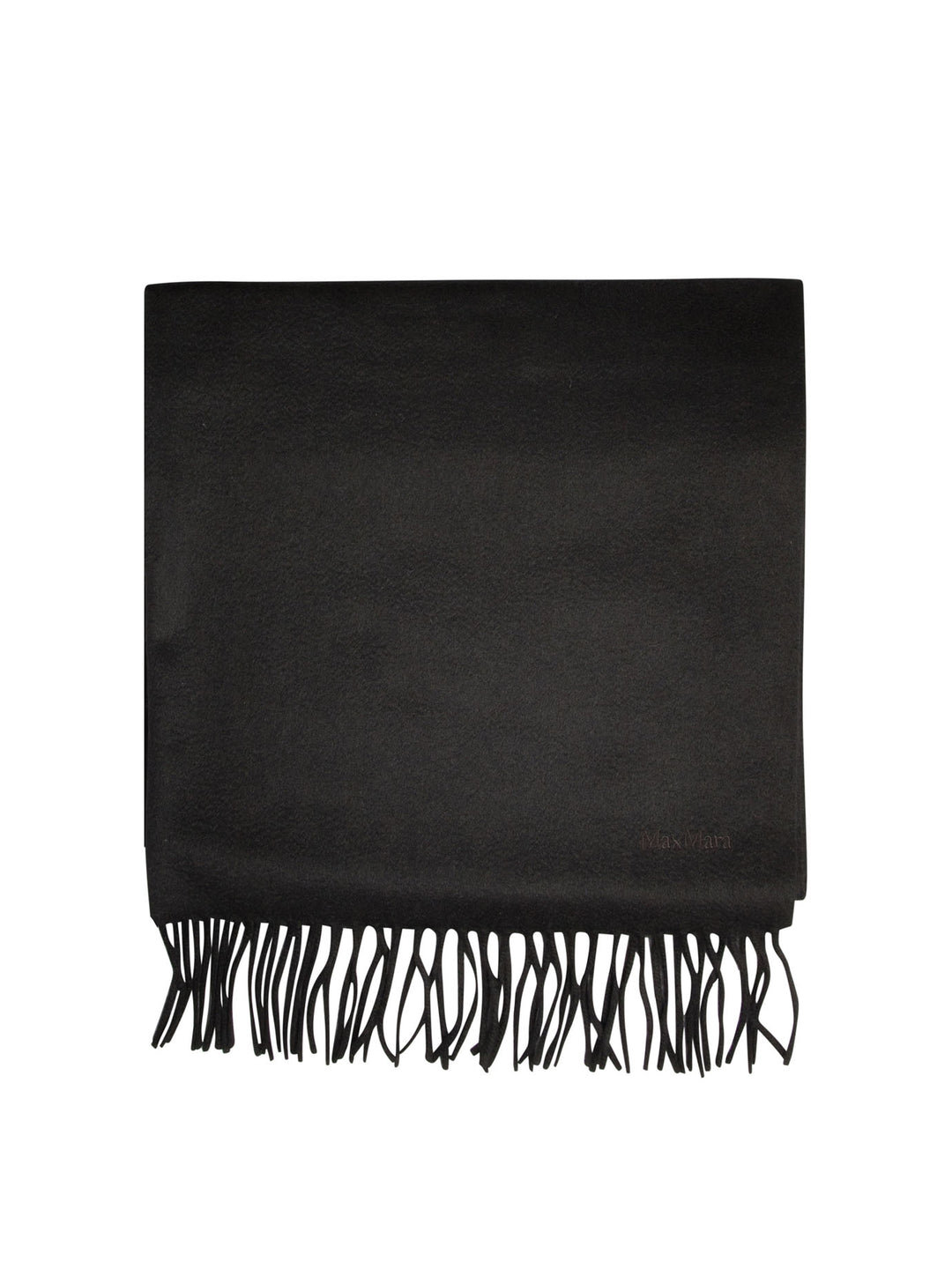 Cashmere Stole With Embroidery Scarves Black