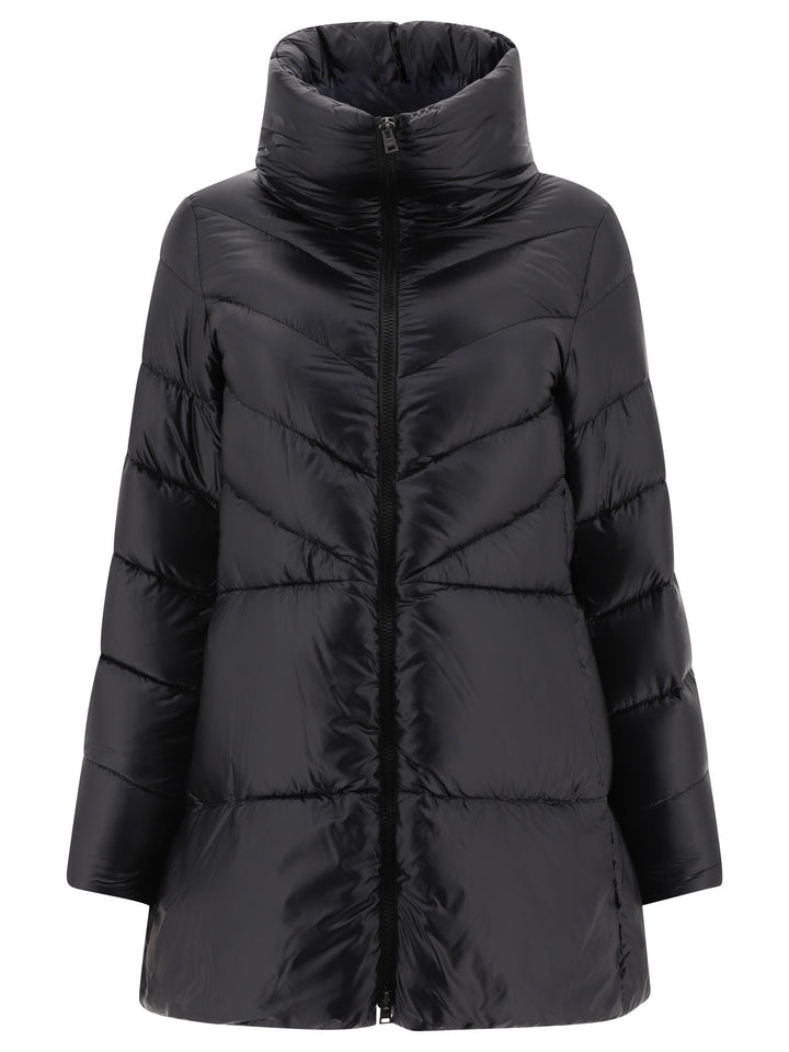 Chevron Coats Black