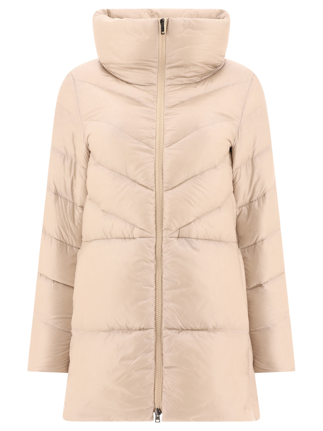 Chevron Coats Beige