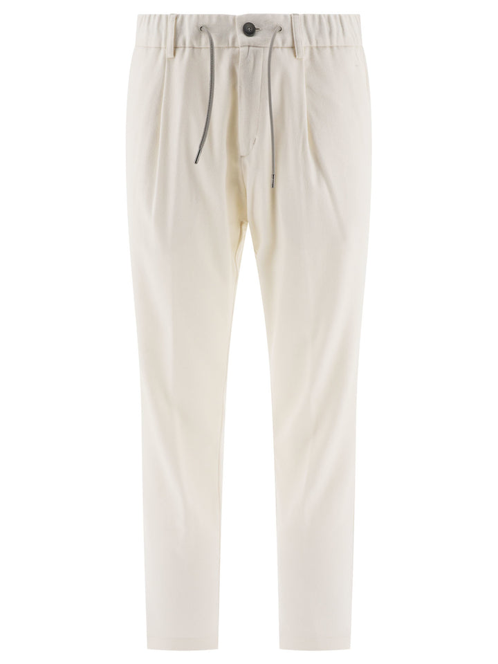 Cashmere And Silk Trousers White