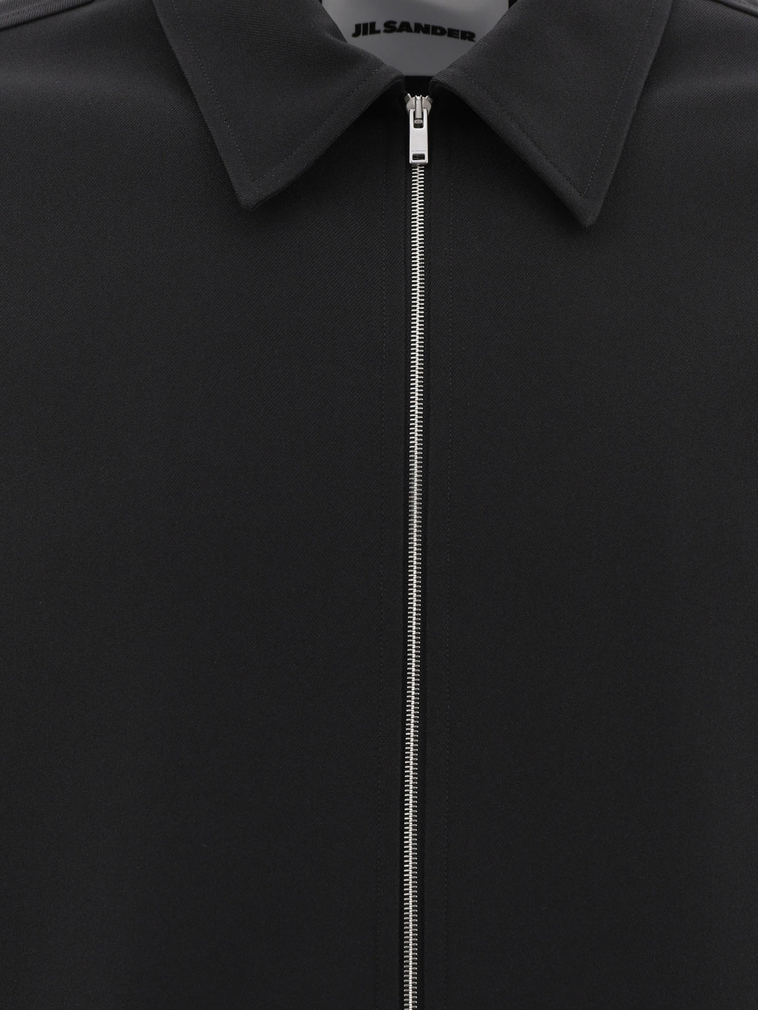 Shirt In Polyester Gabardine Shirts Black