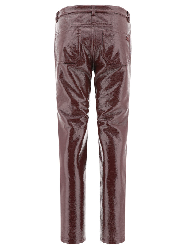 Reedition Vinyl Trousers Bordeaux