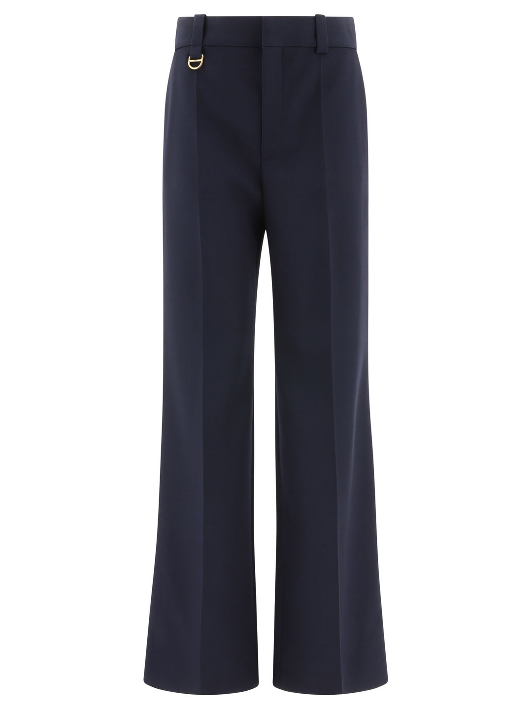 Tailored  In Wool Grain De Poudre Trousers Blue