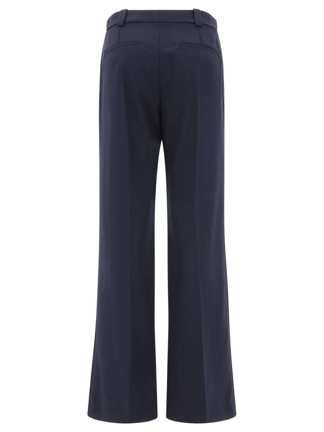 Tailored  In Wool Grain De Poudre Trousers Blue