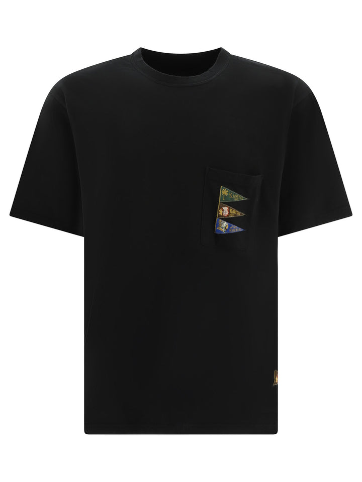 20/-Jersey Pennant T-Shirts Black