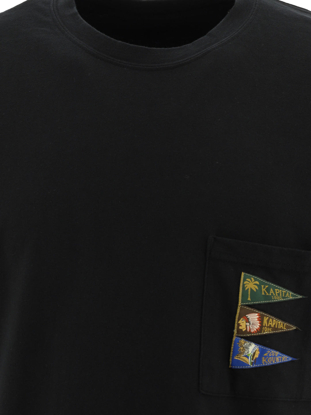 20/-Jersey Pennant T-Shirts Black