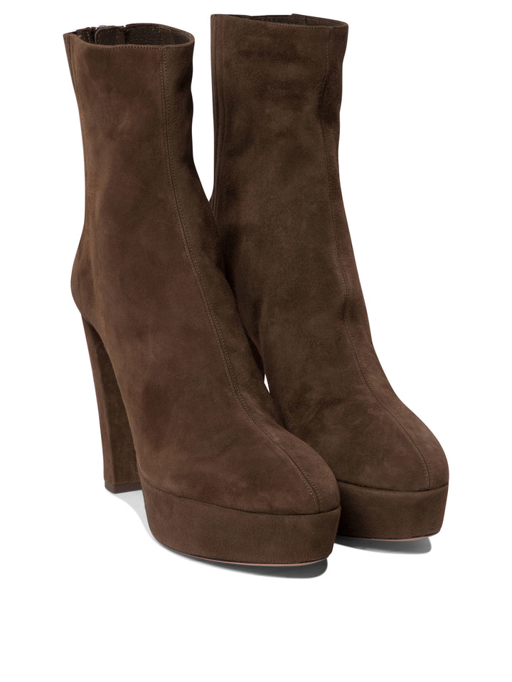 Saint Honorè Plateau 120 Ankle Boots Brown