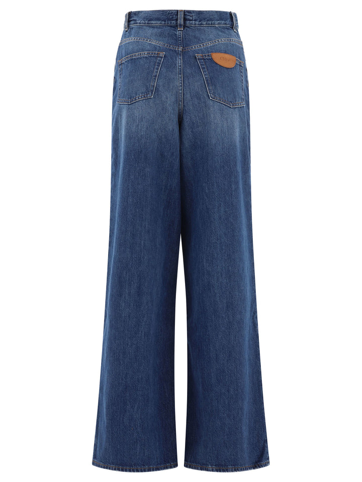 Wide-Leg Jeans Blue