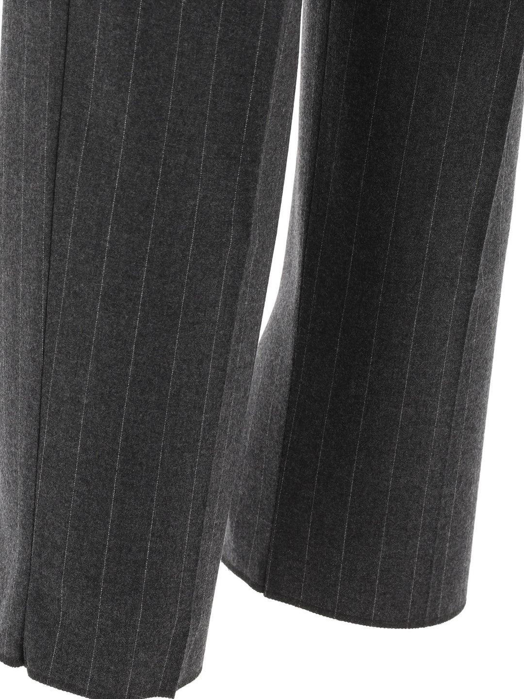 Cashmere Pinstriped Trousers Grey