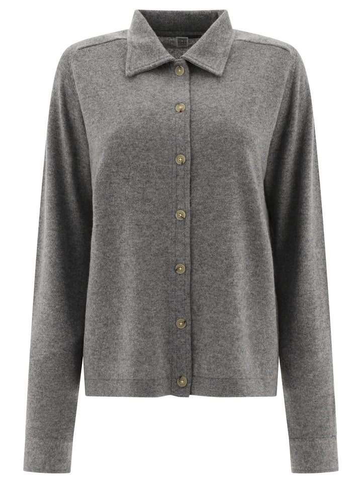 Cashmere Shirt Shirts Grey