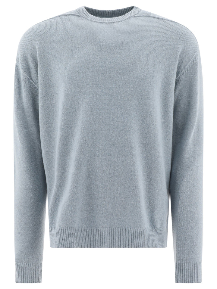 Crewneck Sweater Knitwear Light Blue