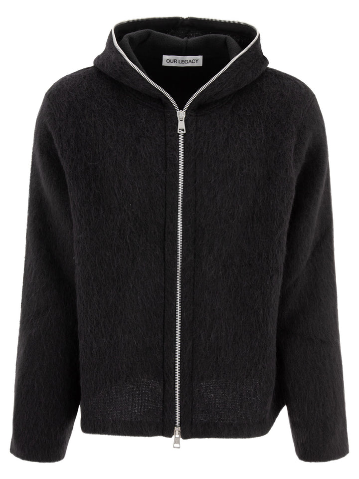 Full Zip Sweater Knitwear Black