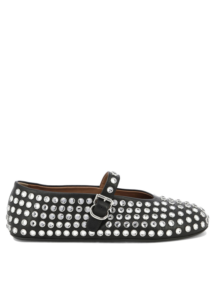 Strass Ballet Flats Ballerinas Black