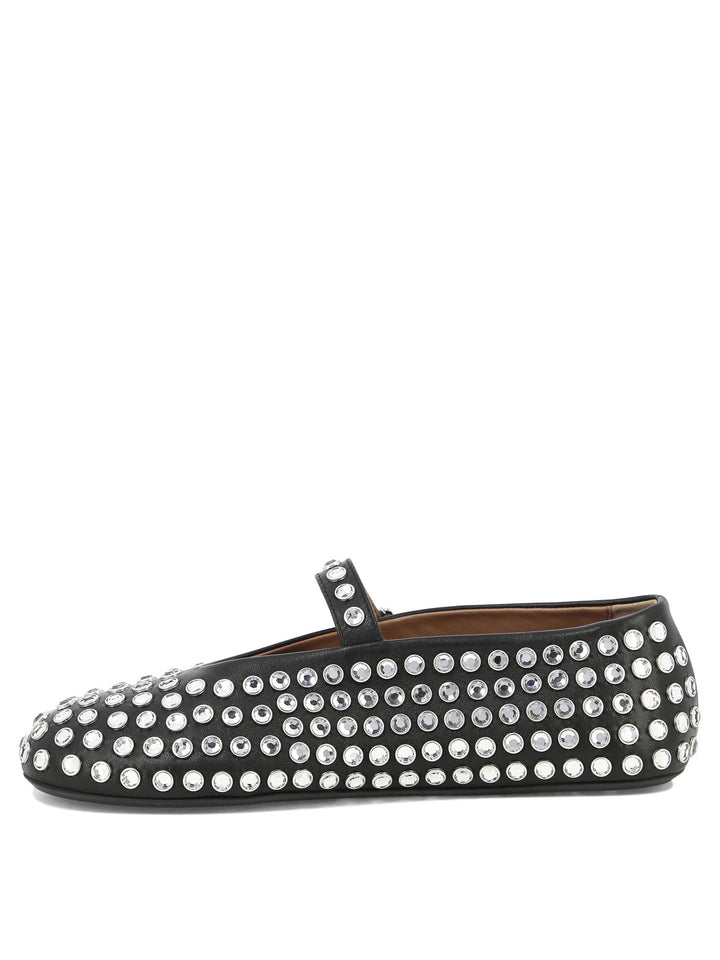 Strass Ballet Flats Ballerinas Black