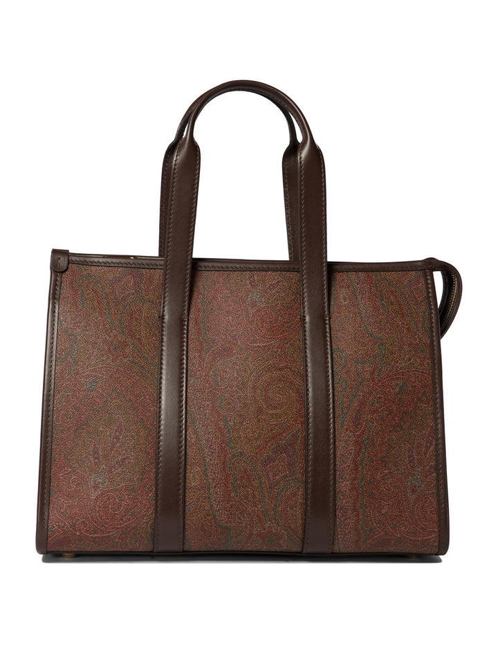 Paisley Medium Handbags Brown