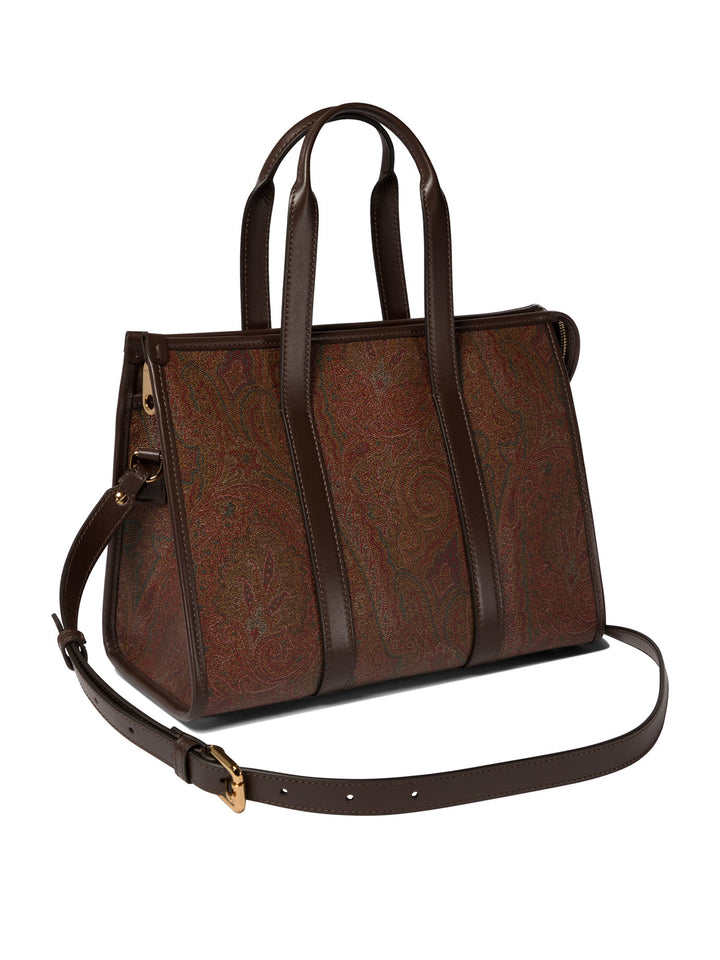 Paisley Medium Handbags Brown