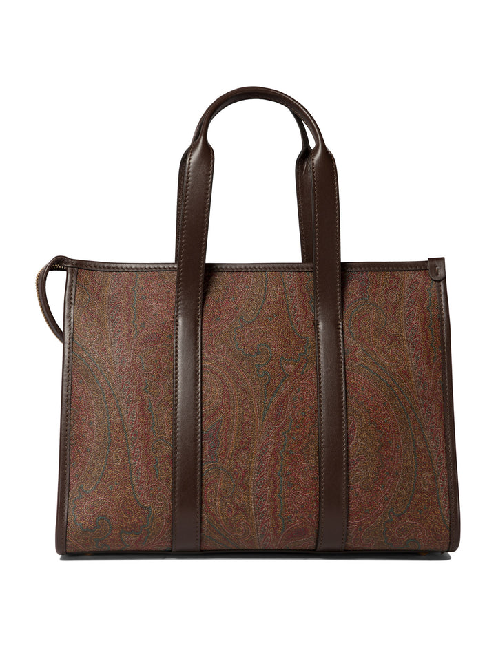 Paisley Medium Handbags Brown