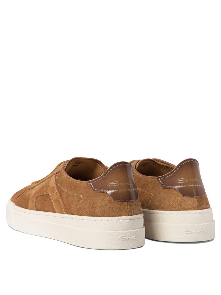 Double Buckle Sneakers & Slip-On Brown