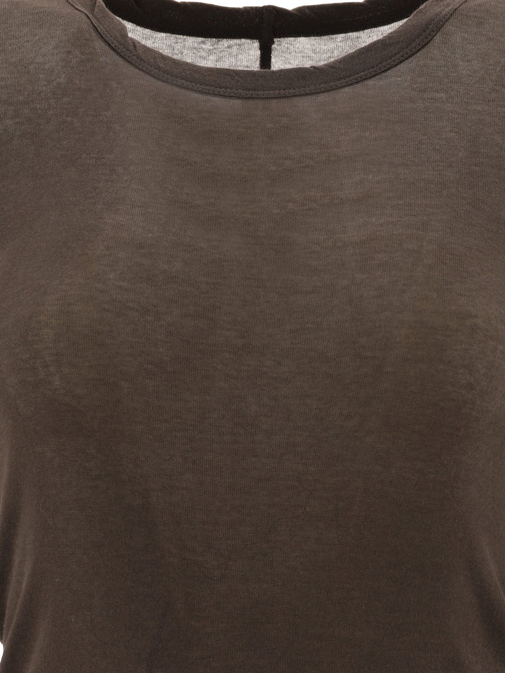 T-Shirt With Raw Hem T-Shirts Brown