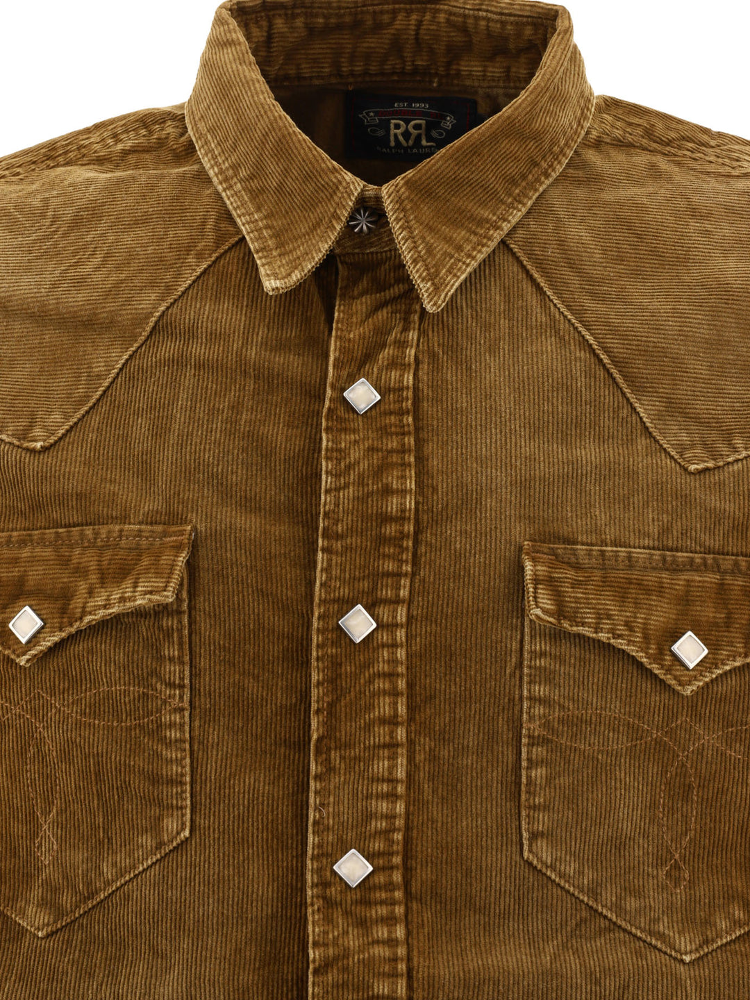 Corduroy Western Shirt Shirts Brown