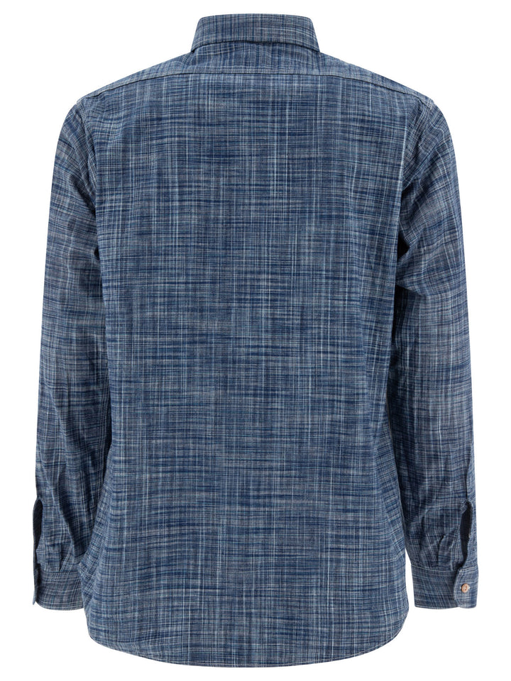 Kasuri Shirts Blue