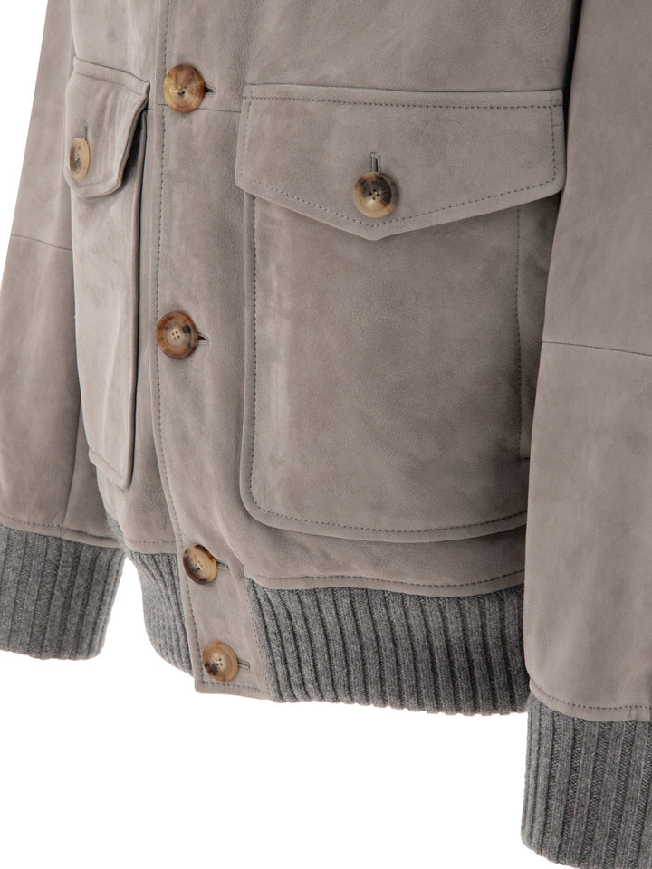 Shearling Jacket Jackets Grey