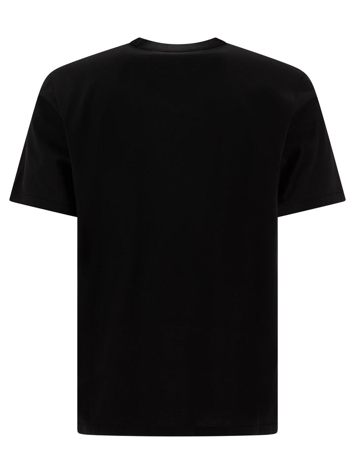 T-Shirt With Logo Patch T-Shirts Black