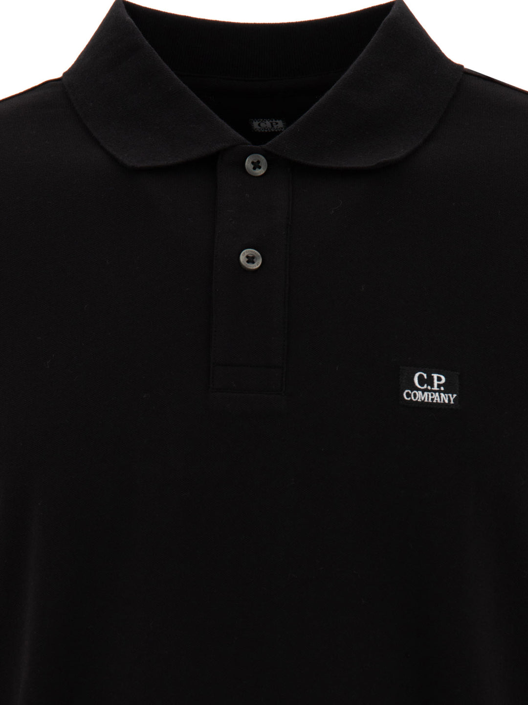 T-Shirt With Embroidered Logo Polo Shirts Black