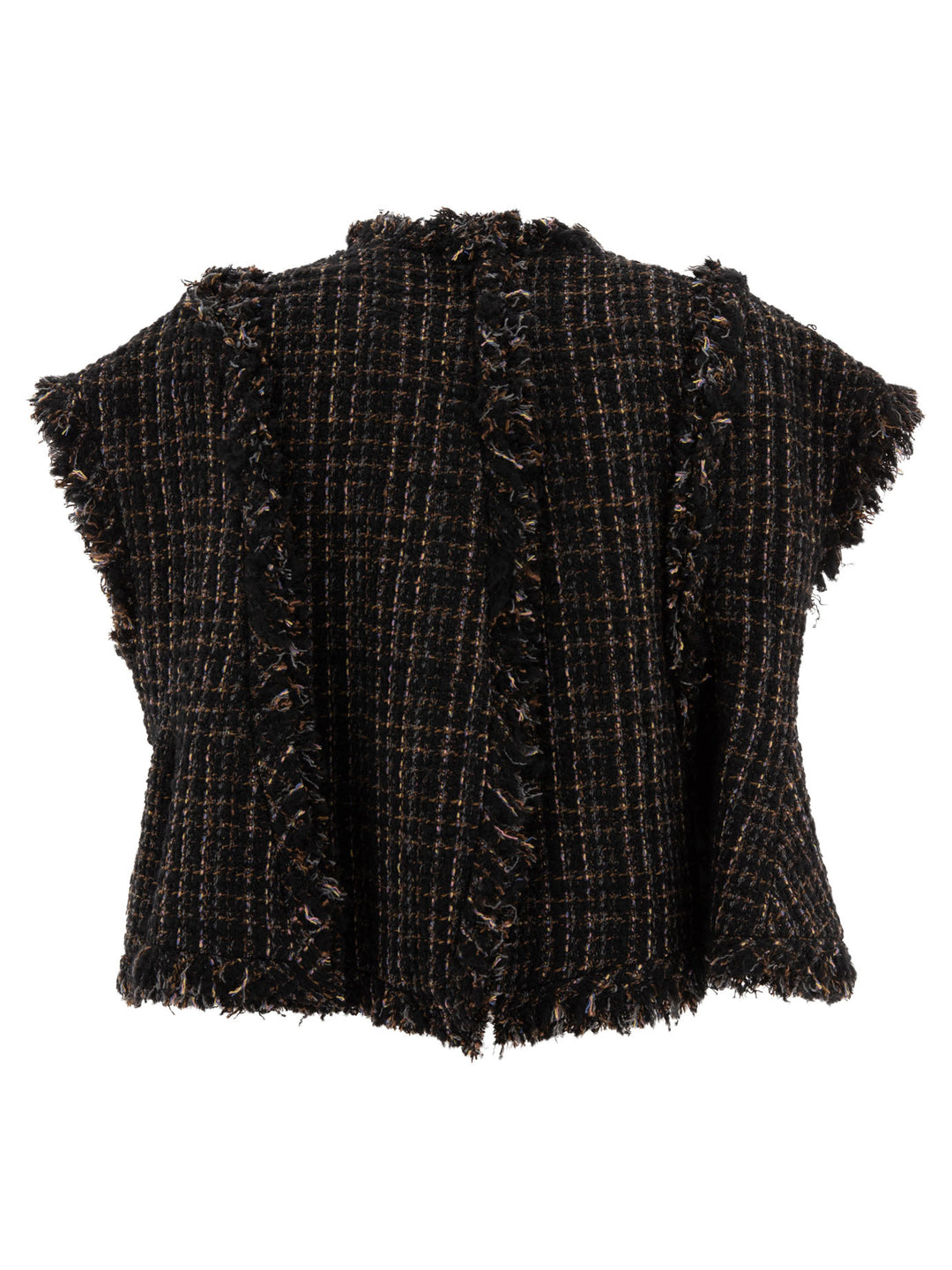 Tweed Vest Knitwear Black