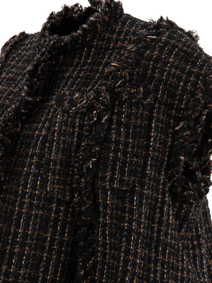 Tweed Vest Knitwear Black