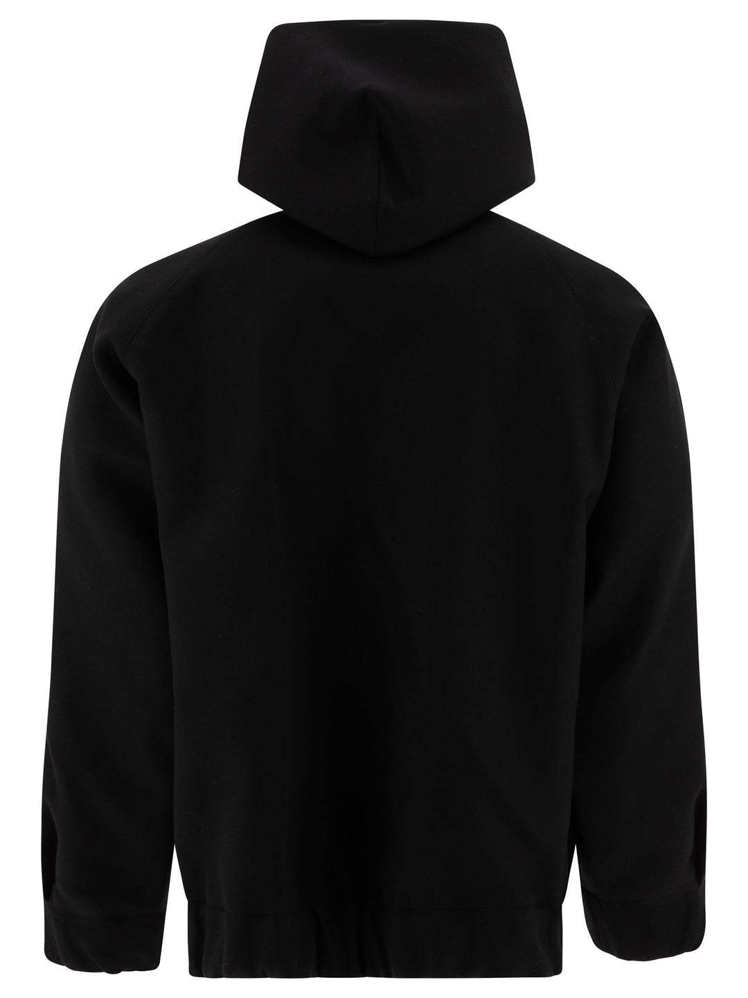 Hoodie-Style Bomber Jacket Jackets Black