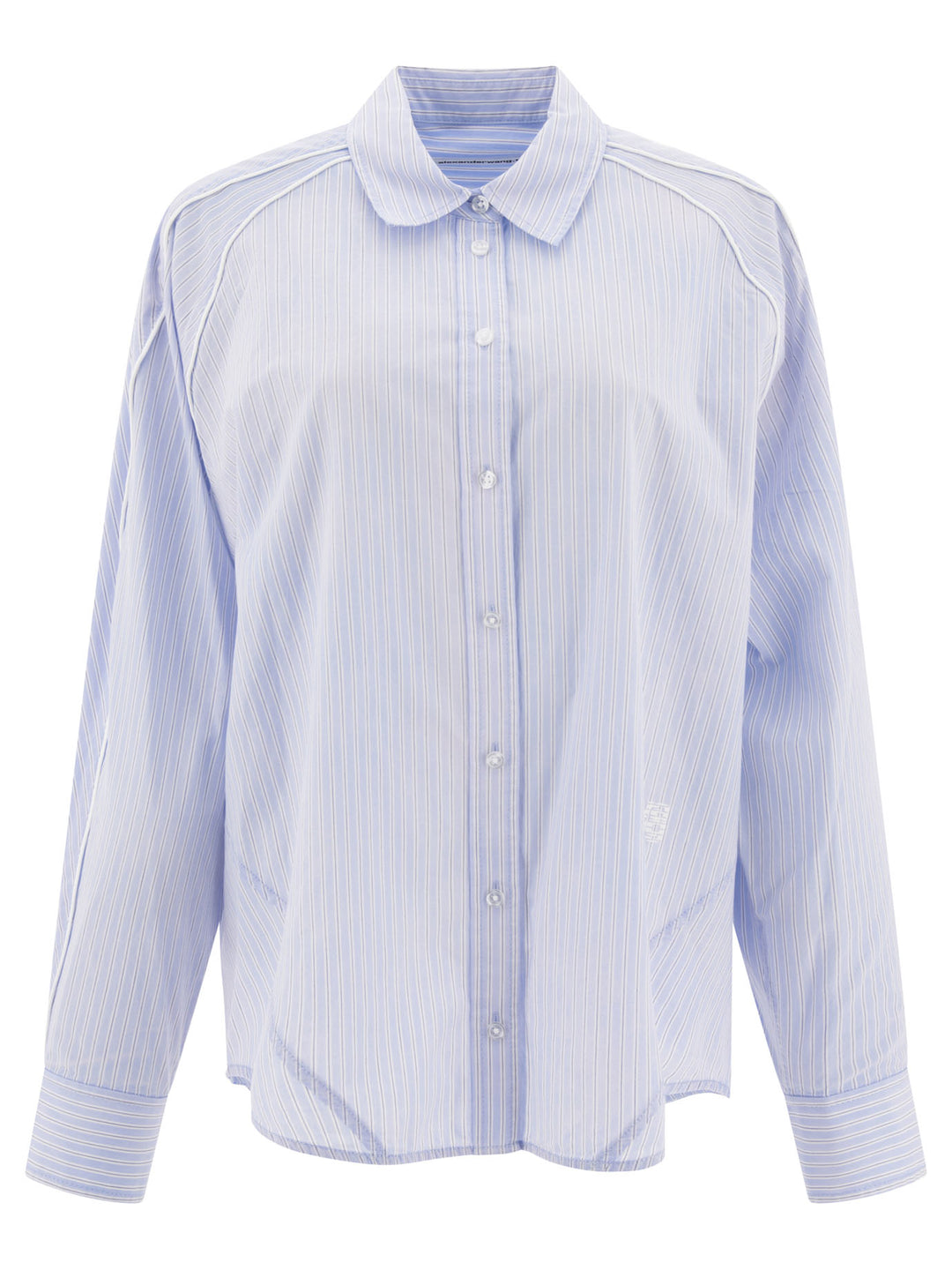 Cotton Oversize Shirt Shirts Light Blue