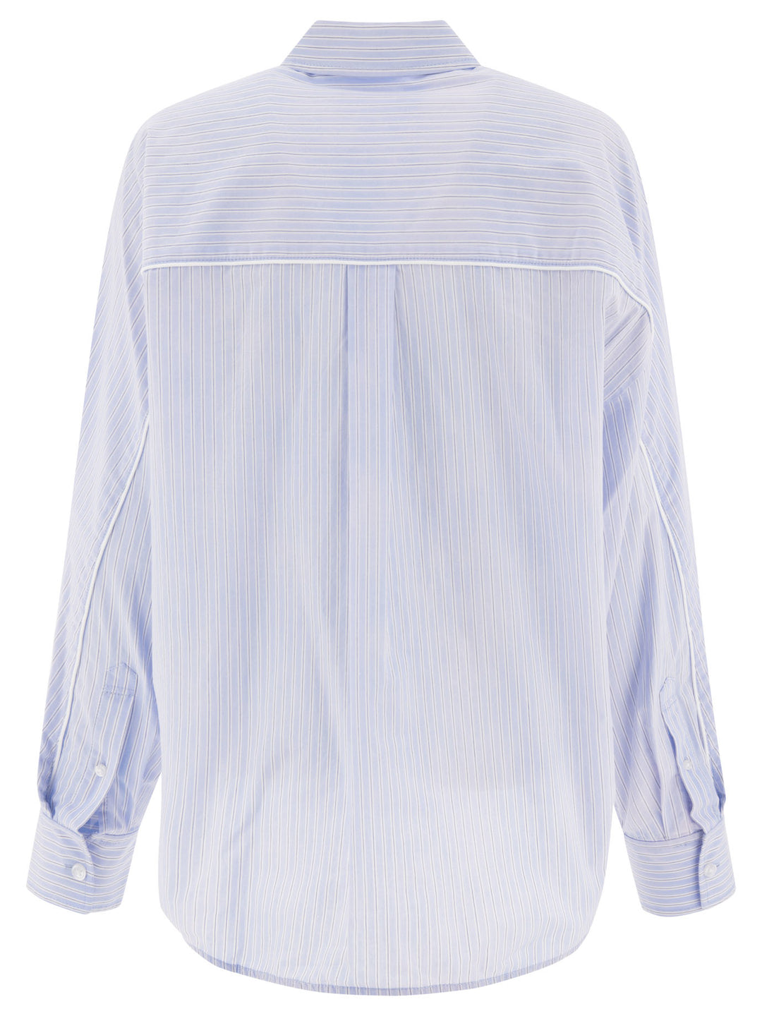 Cotton Oversize Shirt Shirts Light Blue