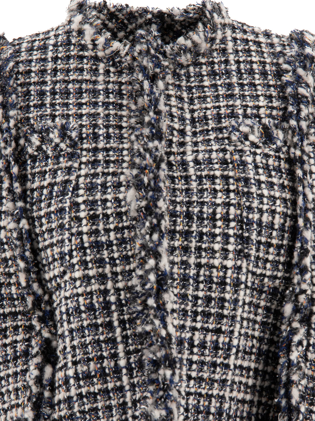 Tweed Vest Knitwear White