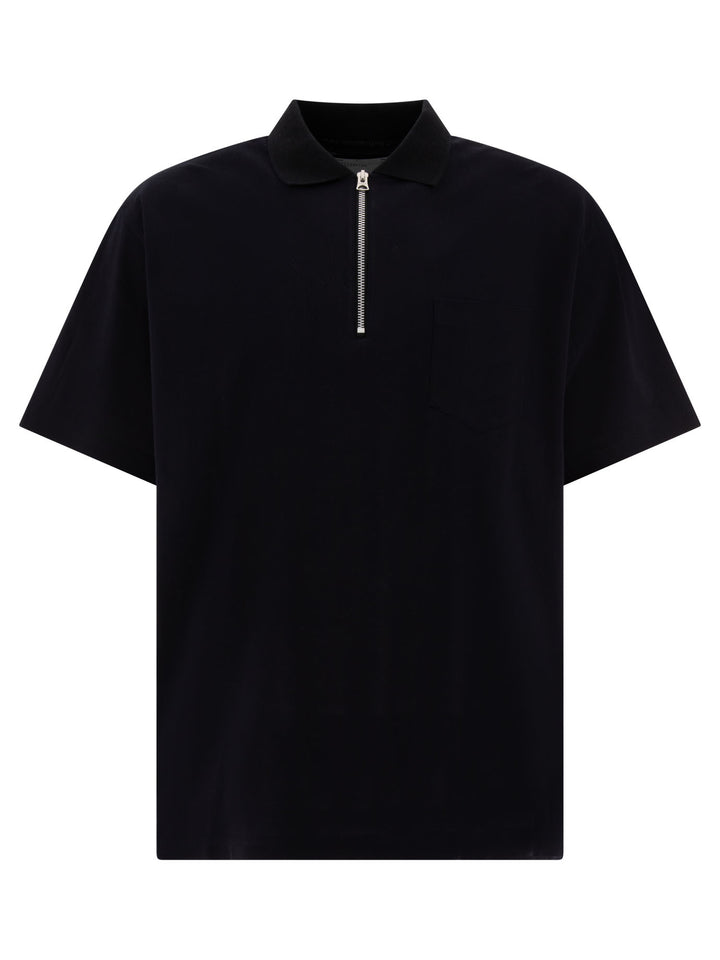 Zippered Polo Shirt Polo Shirts Blue