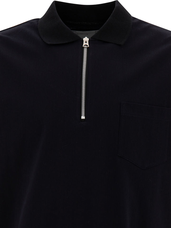 Zippered Polo Shirt Polo Shirts Blue