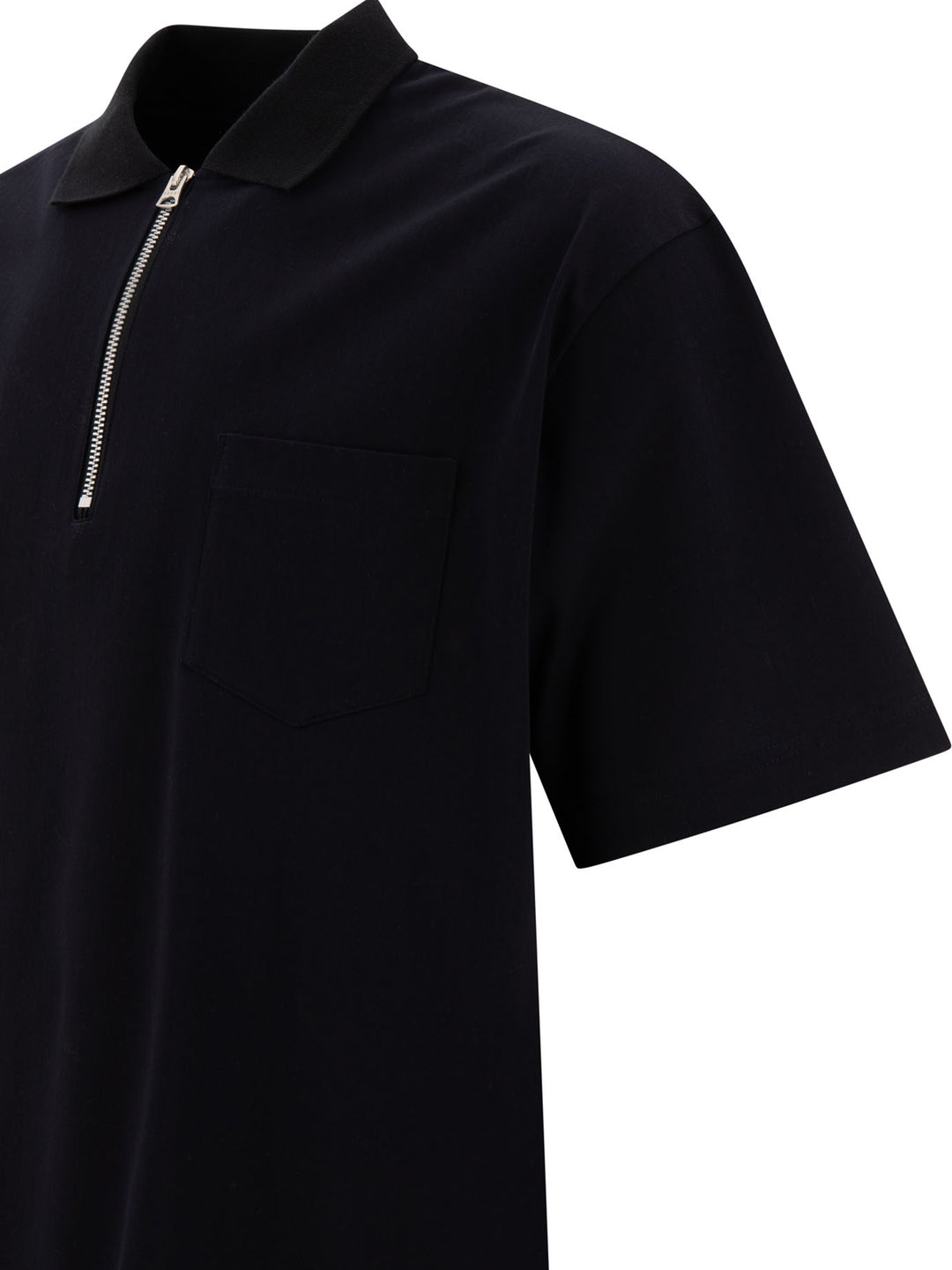 Zippered Polo Shirt Polo Shirts Blue