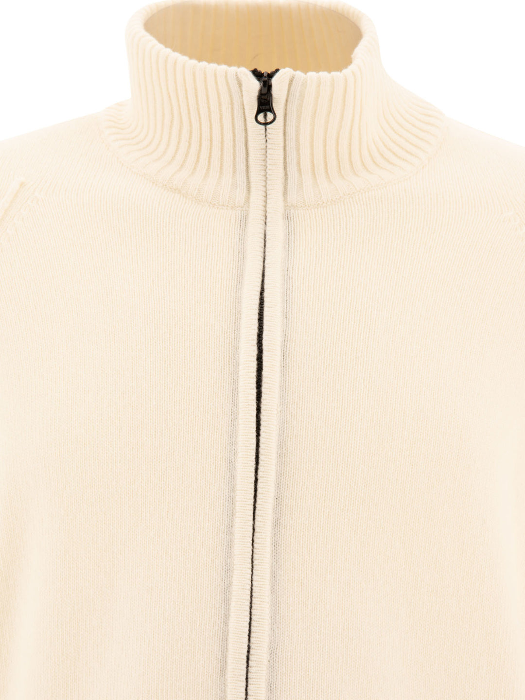 Cardigan With Patch Knitwear White