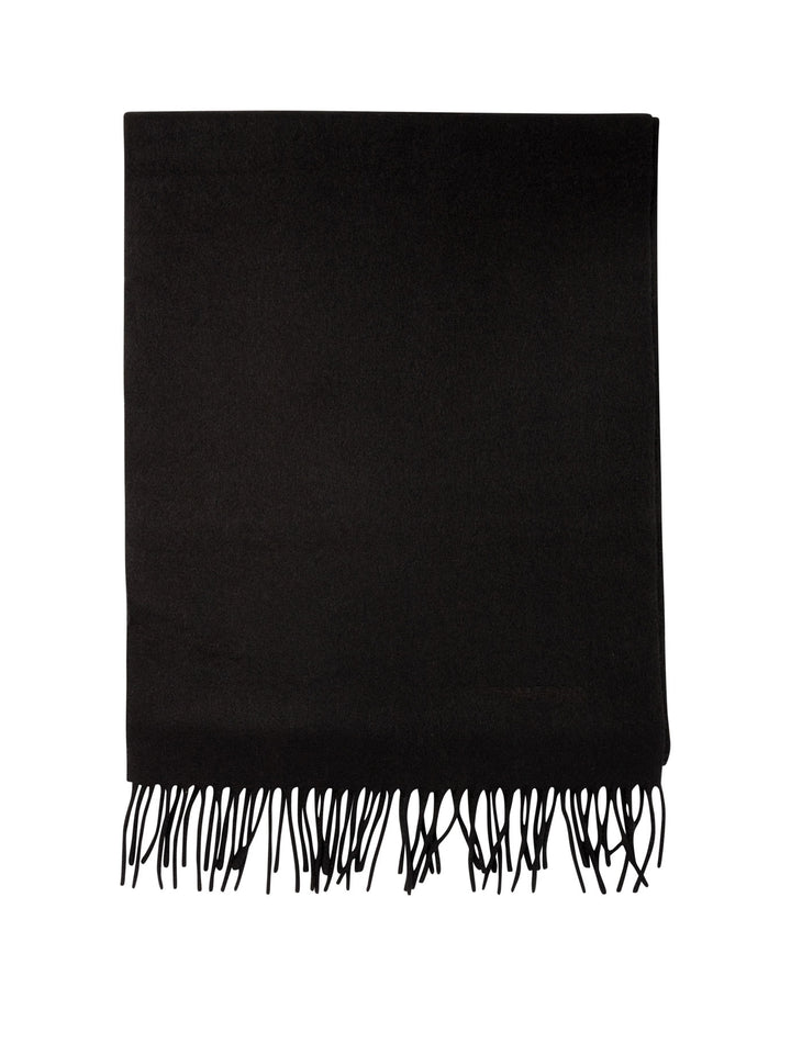 Cashmere Fringed Scarf Scarves Black