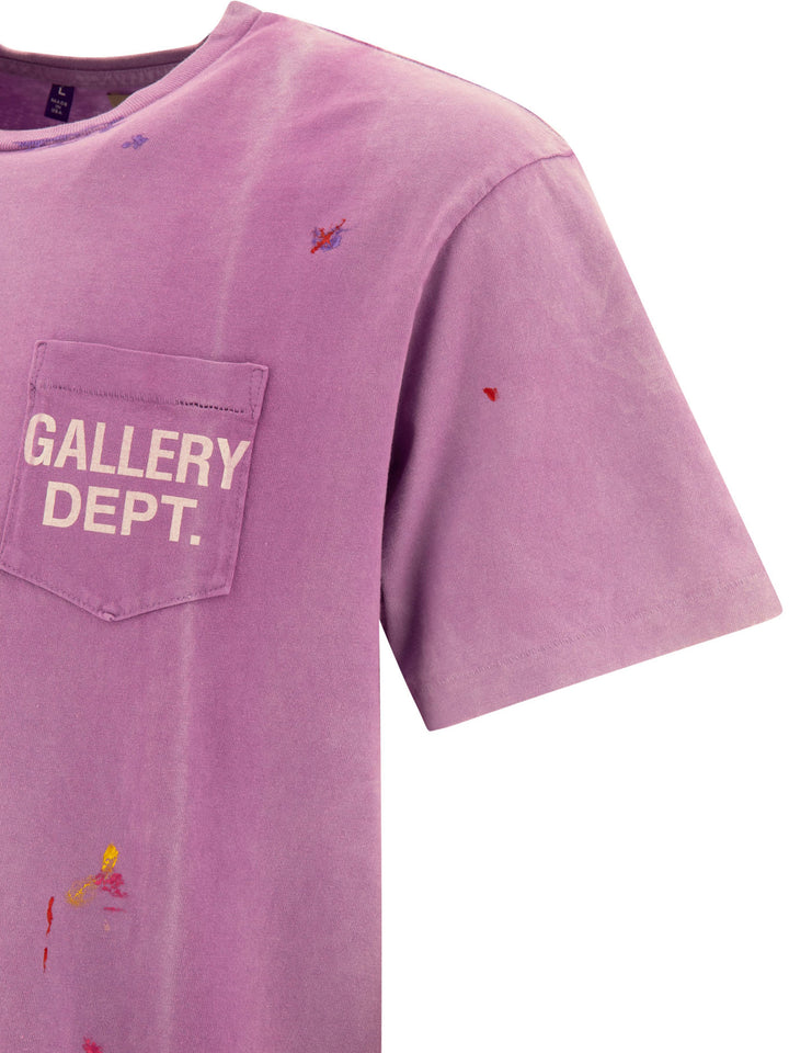 Vintage Logo Painted T-Shirts Purple