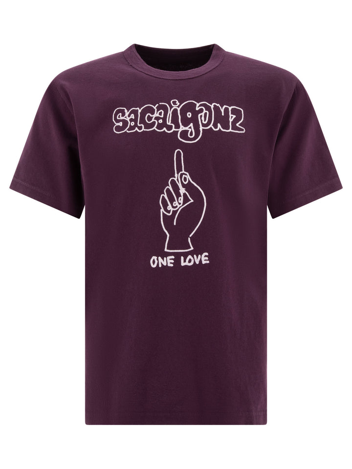 Sacaigonz T-Shirts Purple