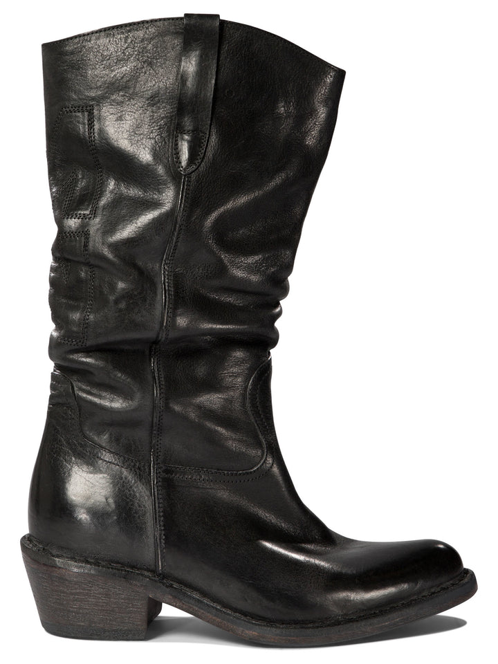 Cowboy Ankle Boots Black