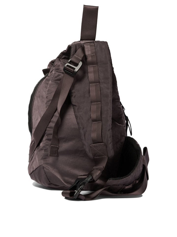 Nylon B Backpacks Brown