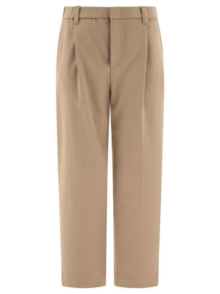 Slouchy Trousers Beige