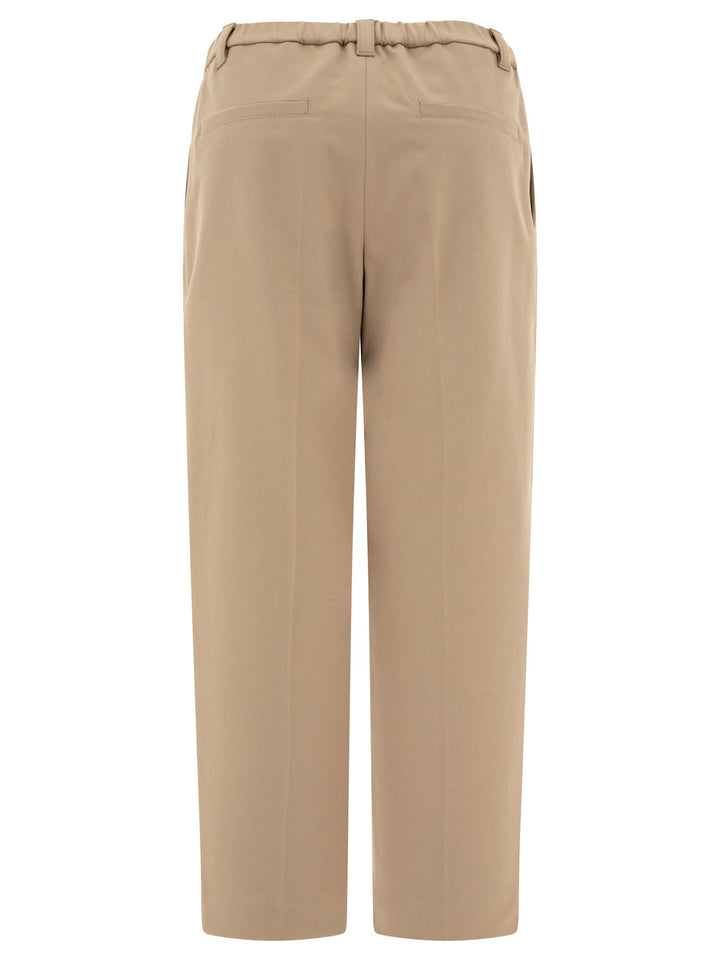 Slouchy Trousers Beige