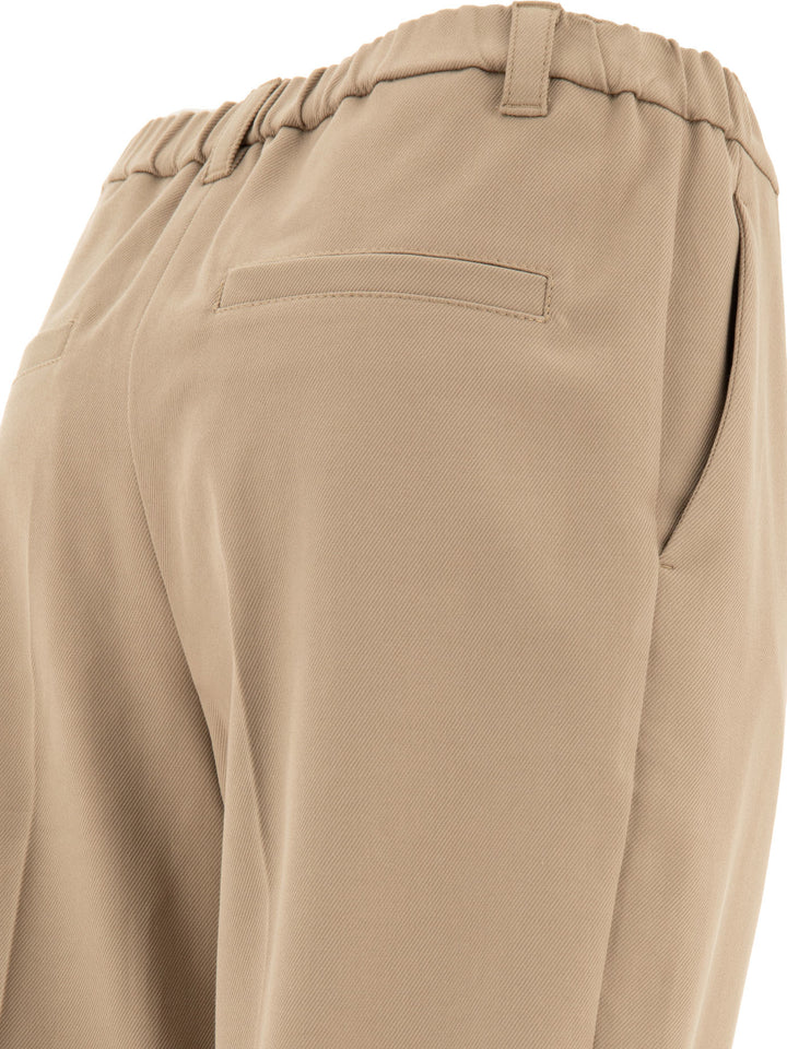 Slouchy Trousers Beige