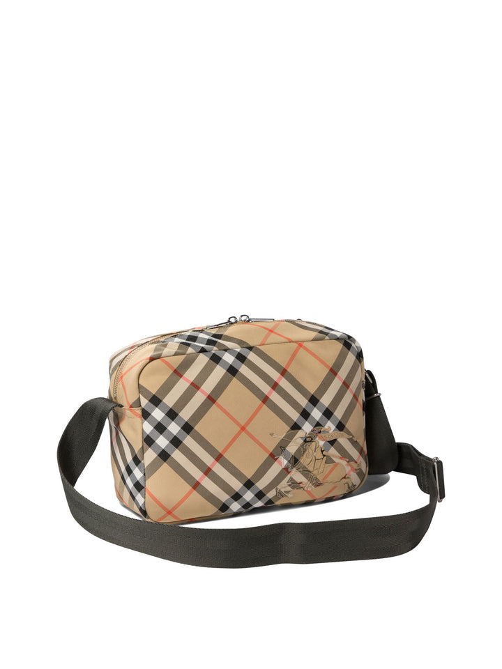 Check Crossbody Bags Beige