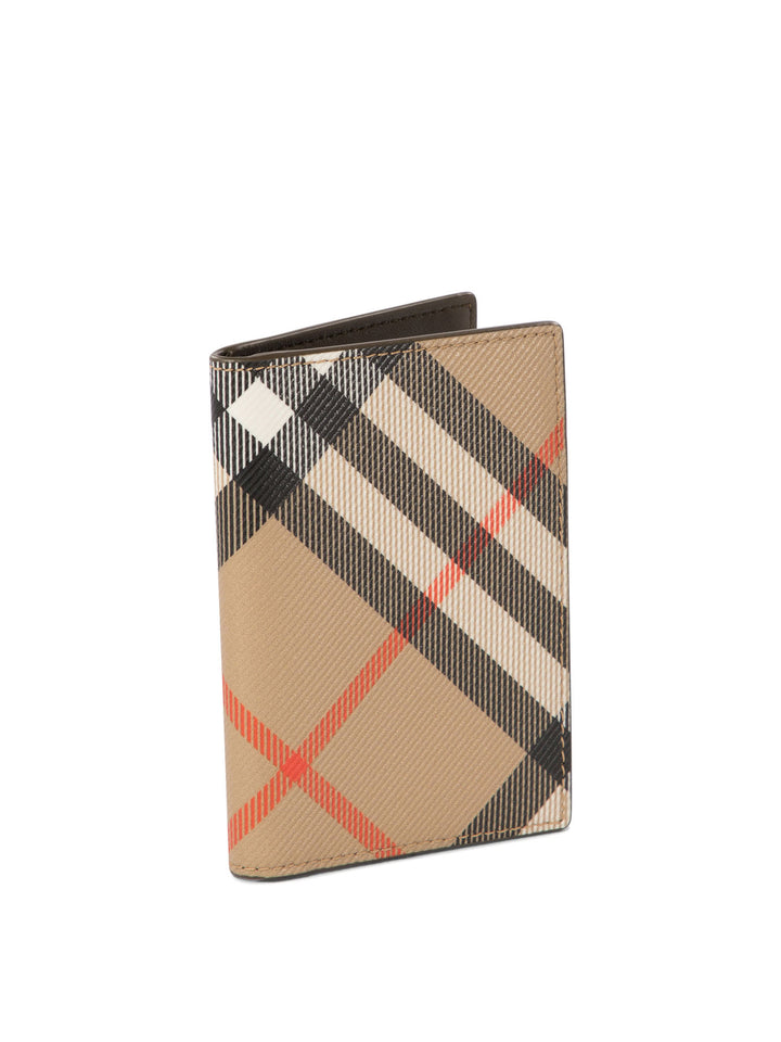 Check Wallets & Card Holders Beige