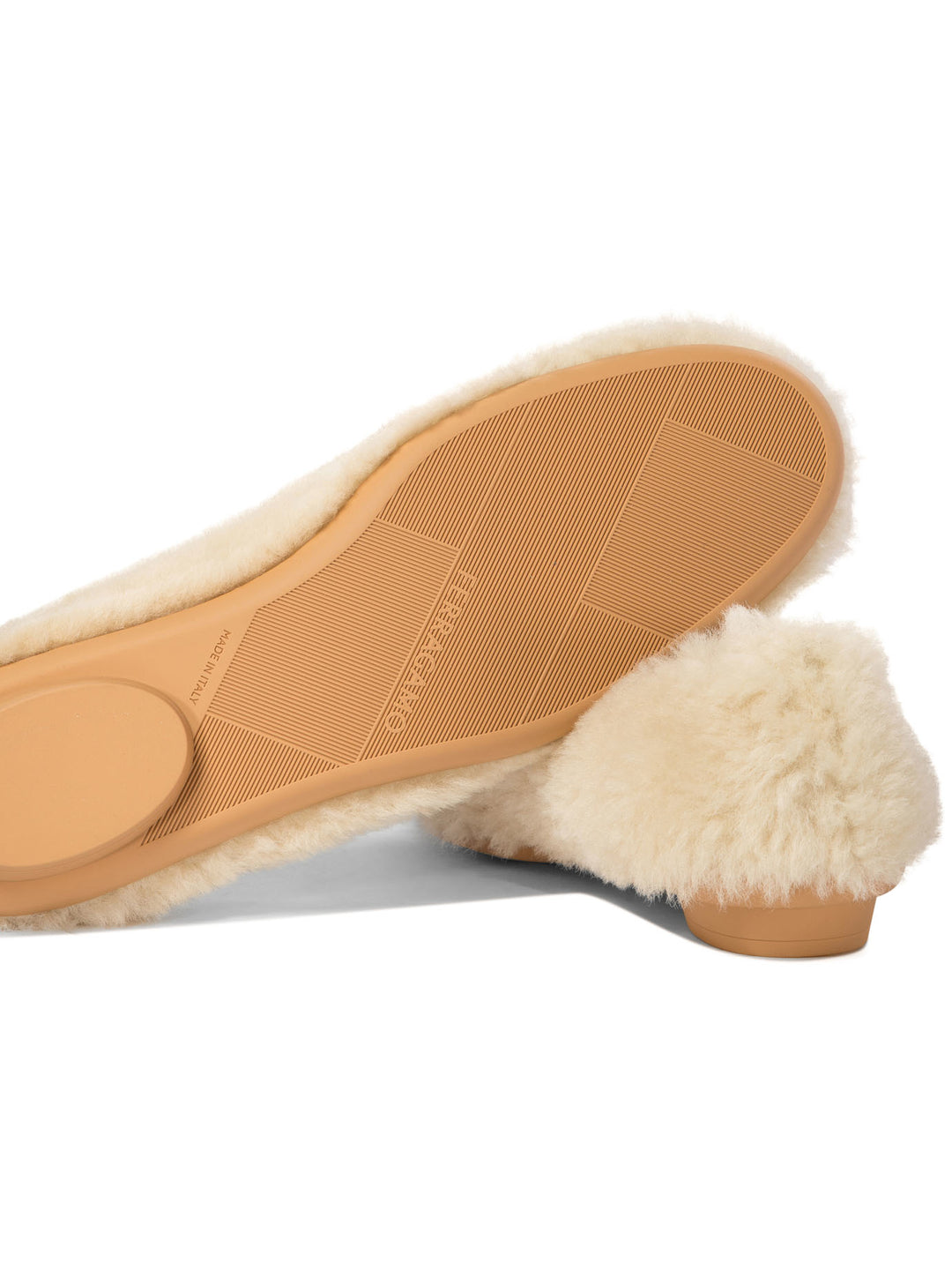 Noella Fur Ballerinas Beige